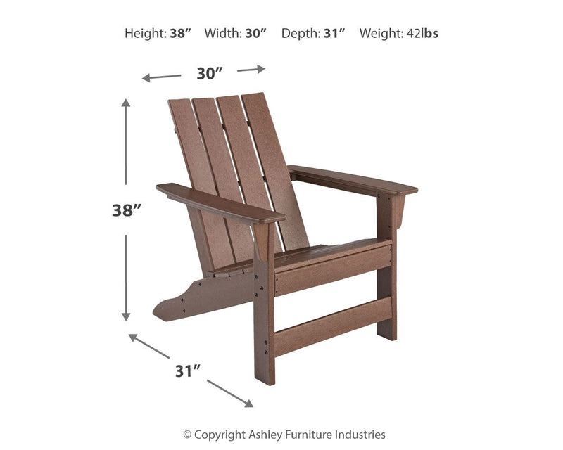 Emmeline - Adirondack Chair - Brown - R&R Furniture Gallery (Fountain Valley, CA)
