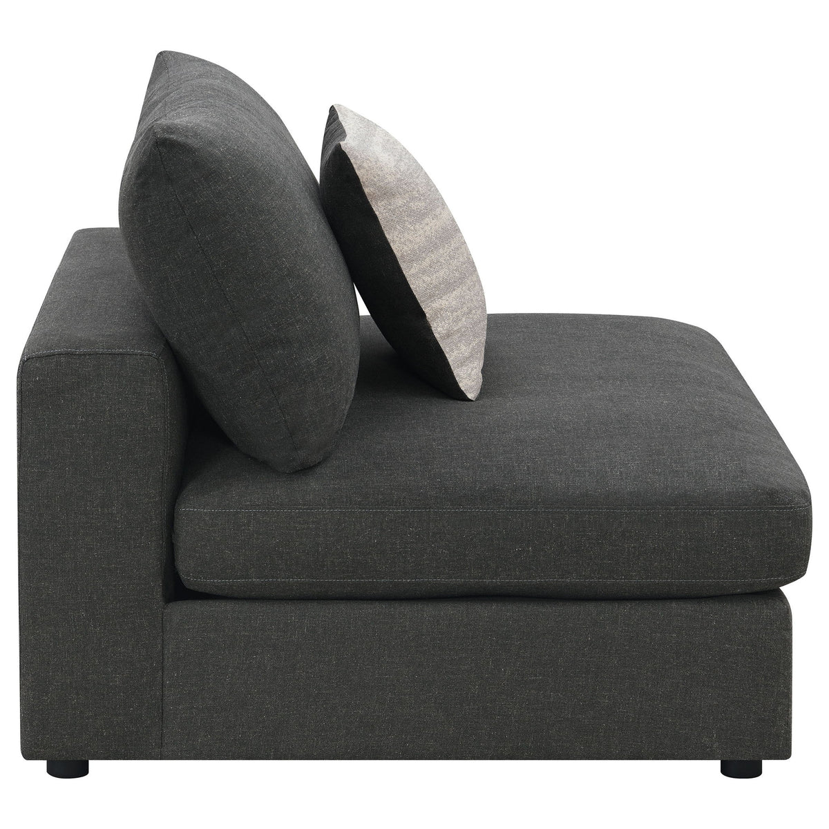 Duncan- Armless Chair With Removable Cushions