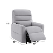 Freddie - Power Motion Recliner With Lift - Gray - R&R Furniture Gallery (Fountain Valley, CA)
