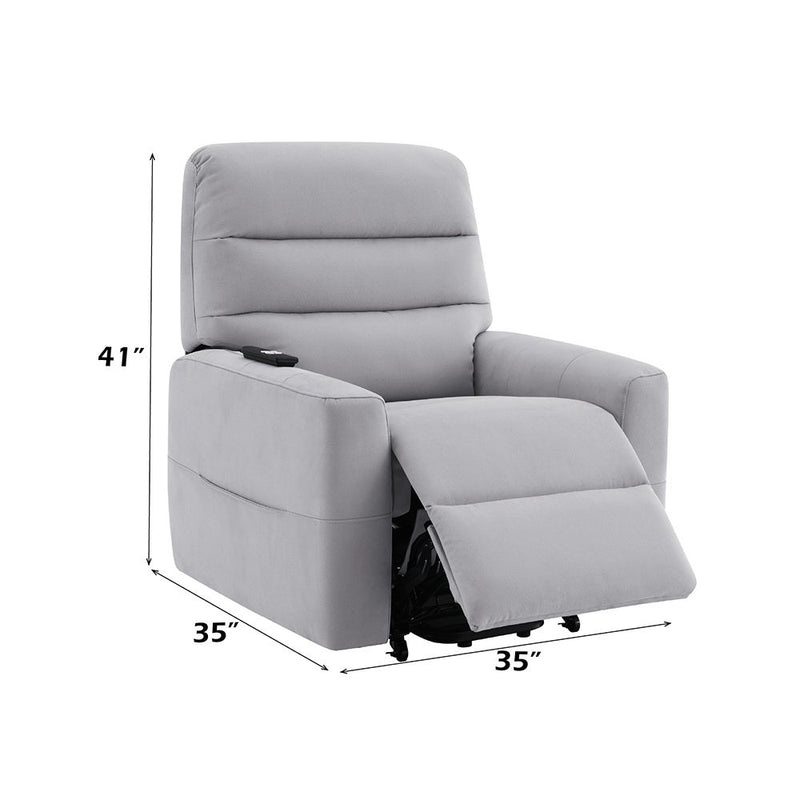 Freddie - Power Motion Recliner With Lift - Gray - R&R Furniture Gallery (Fountain Valley, CA)