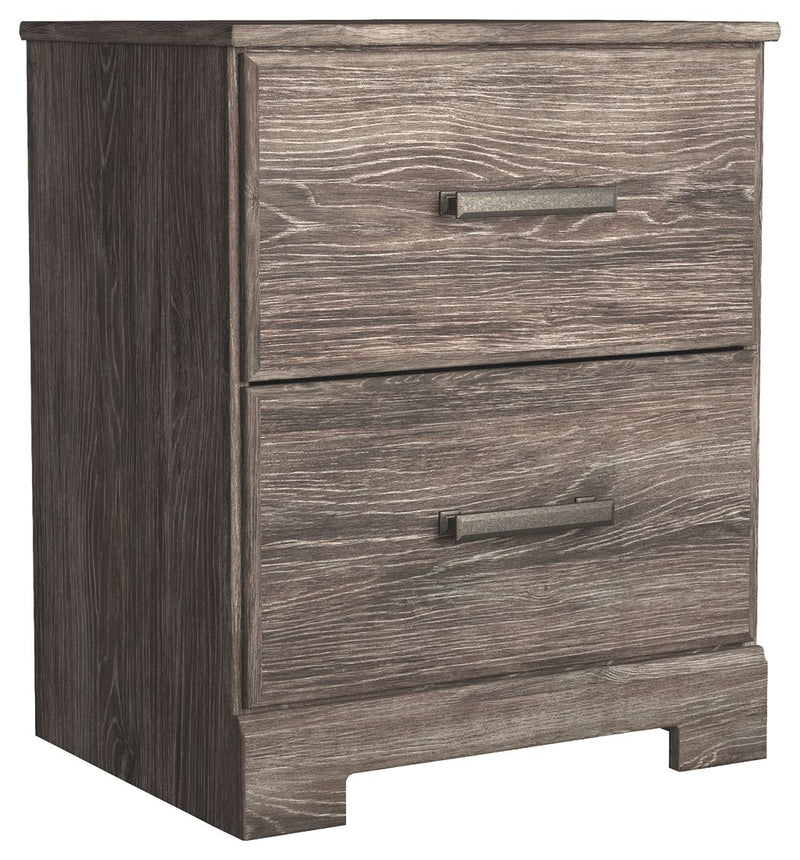 Ralinksi - Two Drawer Night Stand - Gray - R&R Furniture Gallery (Fountain Valley, CA)
