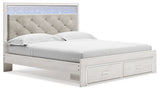 Altyra - King Upholstered Storage Bed - White - R&R Furniture Gallery (Fountain Valley, CA)