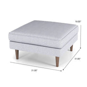 Amber - Square Upholstered Ottoman - R&R Furniture Gallery (Fountain Valley, CA)
