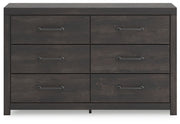 Hollivern - Six Drawer Dresser - Dark Gray - R&R Furniture Gallery (Fountain Valley, CA)