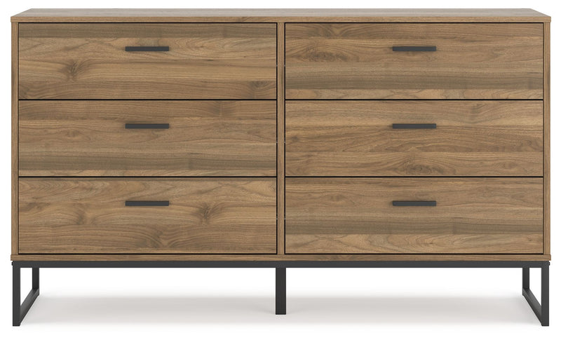 Deanlow - Six Drawer Dresser - Honey - R&R Furniture Gallery (Fountain Valley, CA)