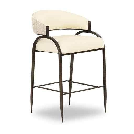 Tatum - Vegan Leather 2-Tone Counter Stool - R&R Furniture Gallery (Fountain Valley, CA)