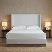 Hosford - Minimalist Upholstered Wingback Bed - R&R Furniture Gallery (Fountain Valley, CA)