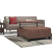 Harrison - Upholstered Coffee Table Storage Ottoman - R&R Furniture Gallery (Fountain Valley, CA)