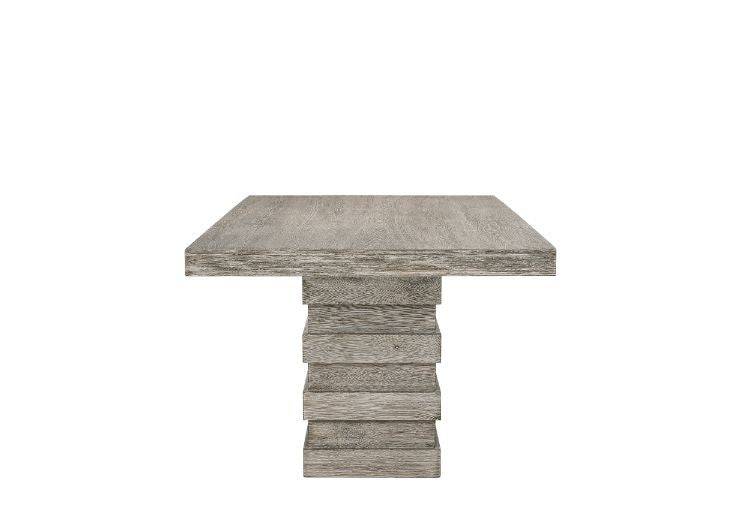 Faustine - Dining Table - Salvaged Light Oak - R&R Furniture Gallery (Fountain Valley, CA)