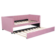 Upholstered Daybed With Ergonomic Design Backrest - R&R Furniture Gallery (Fountain Valley, CA)