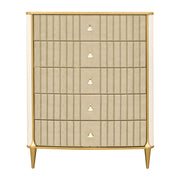Scotts Square - 5-Drawer Chest - Light Champagne - R&R Furniture Gallery (Fountain Valley, CA)