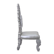 Valkyrie - Side Chair (Set of 2) - Synthetic Leather & Antique Platinum - R&R Furniture Gallery (Fountain Valley, CA)