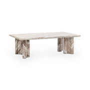 Bowman - Marble Rectangular Coffee Table - Rusty Gray - R&R Furniture Gallery (Fountain Valley, CA)