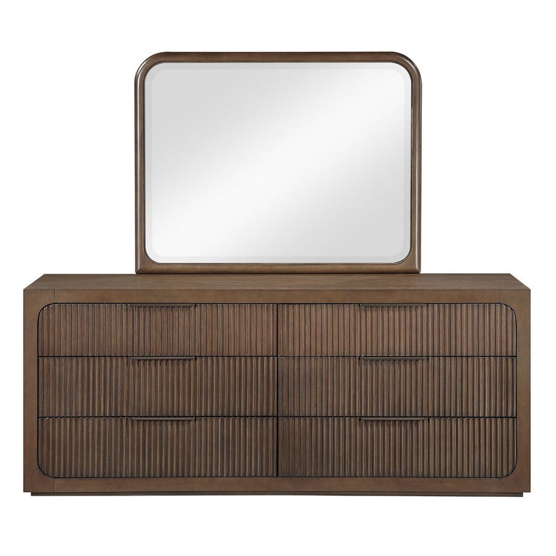 Leanna - Mirror - Brown Oak