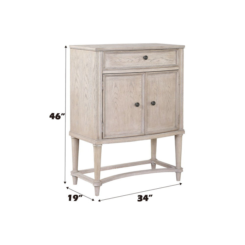 Wynsor - Wine Cabinet - Antique White - R&R Furniture Gallery (Fountain Valley, CA)