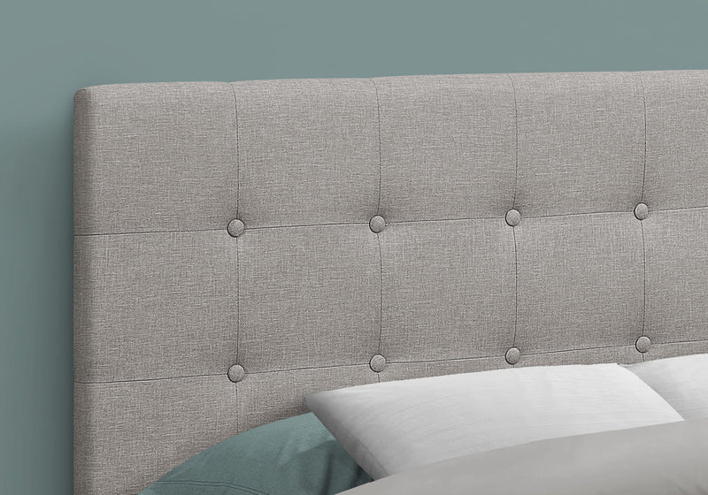 Full Size Bed Headboard Only, Upholstered, Transitional - Gray - R&R Furniture Gallery (Fountain Valley, CA)