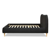 Roman - Curved Headboard Upholstered Platform Bed - R&R Furniture Gallery (Fountain Valley, CA)