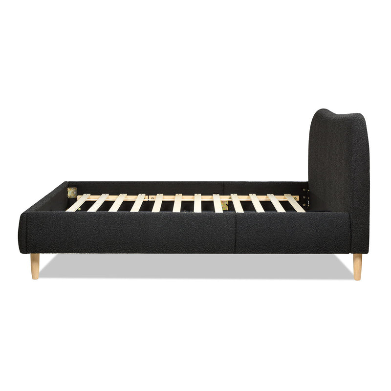 Roman - Curved Headboard Upholstered Platform Bed - R&R Furniture Gallery (Fountain Valley, CA)