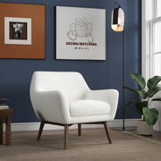 Panom - Lounge Chair - Brown / White - R&R Furniture Gallery (Fountain Valley, CA)