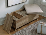 Gerdanet - Storage Bench - Beige - R&R Furniture Gallery (Fountain Valley, CA)