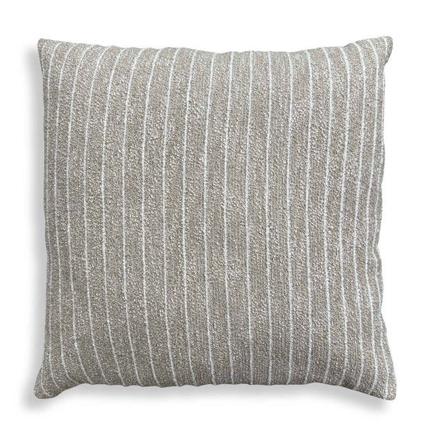 Involve - Outdoor Striped Pillow - Gray / White