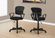 Office Chair, Adjustable Height, Swivel, Ergonomic, Armrests, Mesh, Contemporary / Modern - Black - R&R Furniture Gallery (Fountain Valley, CA)