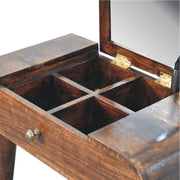 Mini Dressing Table With Foldable Mirror - R&R Furniture Gallery (Fountain Valley, CA)