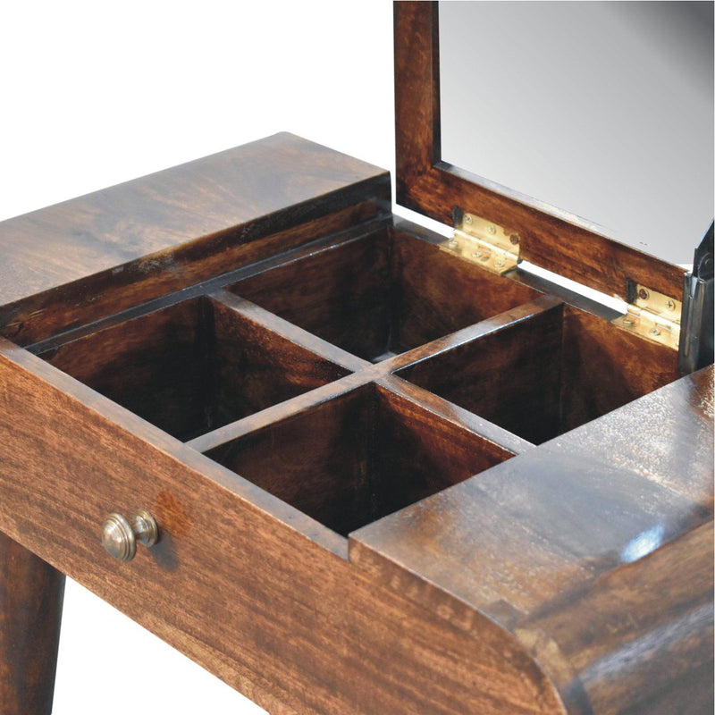 Mini Dressing Table With Foldable Mirror - R&R Furniture Gallery (Fountain Valley, CA)
