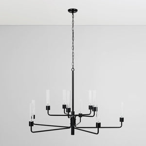 Madeline - Chandelier - Matte Black - R&R Furniture Gallery (Fountain Valley, CA)