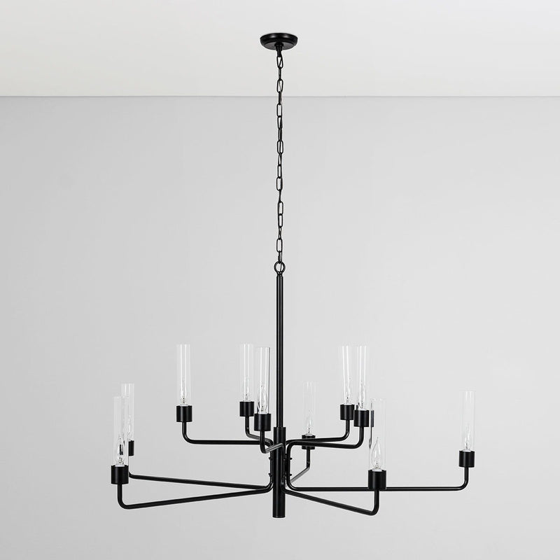 Madeline - Chandelier - Matte Black - R&R Furniture Gallery (Fountain Valley, CA)