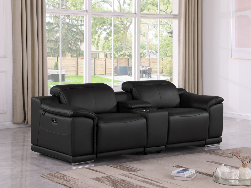 9762 - 3-Piece Modular Power Reclining Console Loveseat With 2 Power Recliners In - R&R Furniture Gallery (Fountain Valley, CA)