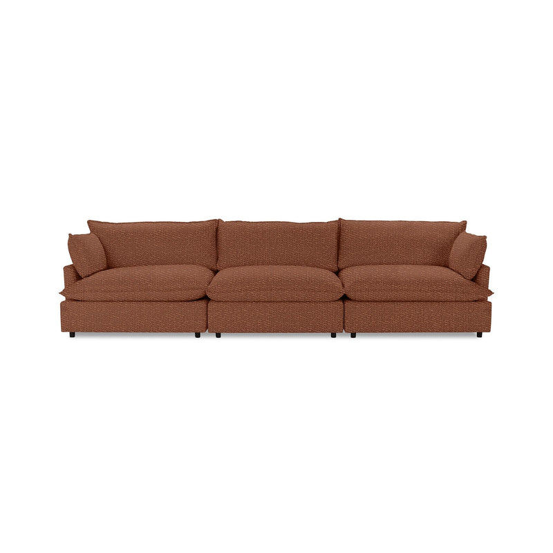Classic Home Caplan modular sectional sofa with plush cushions and modern design, shown in a stylish living room setting.