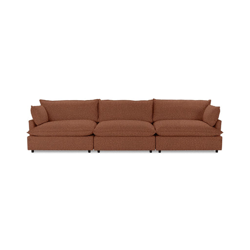 Classic Home Caplan modular sectional sofa with plush cushions and modern design, shown in a stylish living room setting.