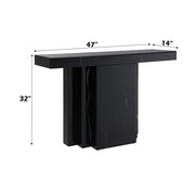 Drisana - Console Table - Black Mirrored - R&R Furniture Gallery (Fountain Valley, CA)
