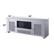 Noralie - TV Stand - Mirrored & Faux Diamonds - R&R Furniture Gallery (Fountain Valley, CA)