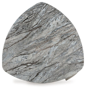 Surmour - Triangle End Table - Gray / Brown - R&R Furniture Gallery (Fountain Valley, CA)