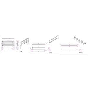 Soulmarie - Bed With LED Lighting And Padded Headboard