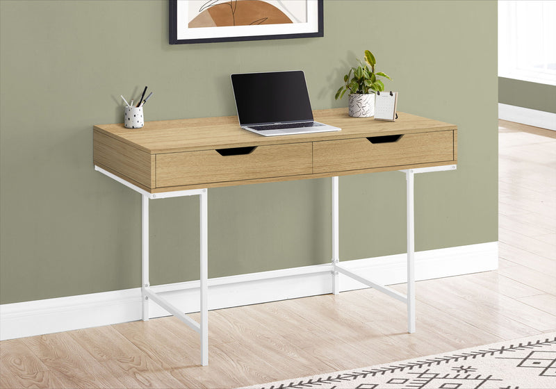 Computer Desk For Home Office, Storage Drawers, Marble Look Contemporary & Modern - R&R Furniture Gallery (Fountain Valley, CA)