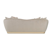 Michael Amini La Rachelle stationary sofa with plush upholstery and elegant design, showcasing a stylish living room setting.