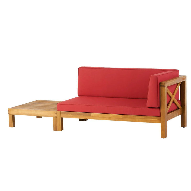 Brava - X Back Corner Bench With Coffee Table - R&R Furniture Gallery (Fountain Valley, CA)