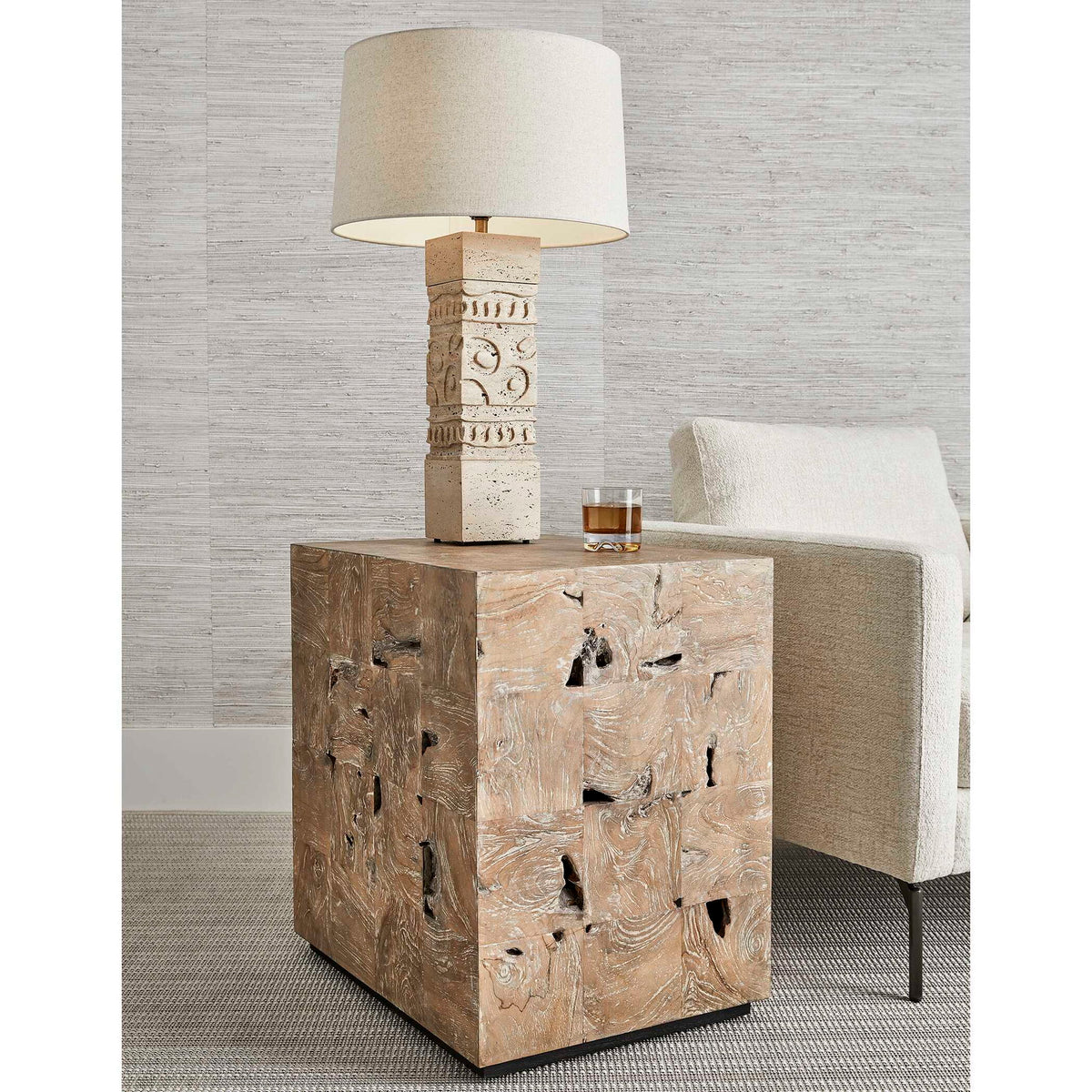 Teak Tac Toe - End Table