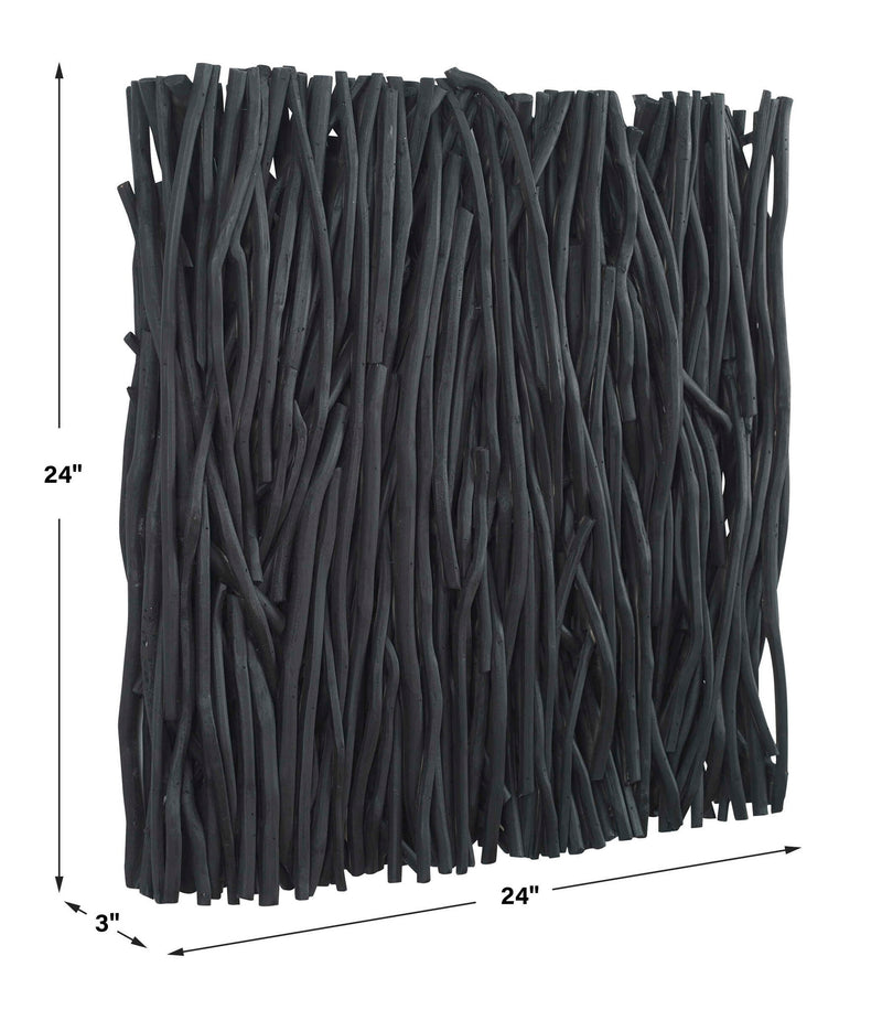 Gathered Teak - Square Wood Wall Decor