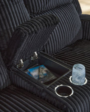 Forest Lake - Power Reclining Loveseat With Console / Adj Headrest - R&R Furniture Gallery (Fountain Valley, CA)