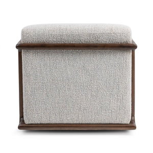 Classic Home Lucia swivel chair with a plush upholstered seat and curved armrests for comfort and stylish home seating.