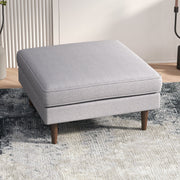 Amber - Square Upholstered Ottoman - R&R Furniture Gallery (Fountain Valley, CA)