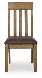 Urbinforte - Dining Upholstered Side Chair (Set of 2) - Light Brown - R&R Furniture Gallery (Fountain Valley, CA)