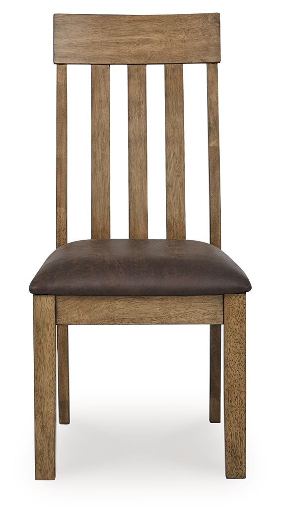 Urbinforte - Dining Upholstered Side Chair (Set of 2) - Light Brown - R&R Furniture Gallery (Fountain Valley, CA)
