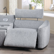 Fullar - RAF Modular Power Motion Recliner - Light Gary Chenille - R&R Furniture Gallery (Fountain Valley, CA)