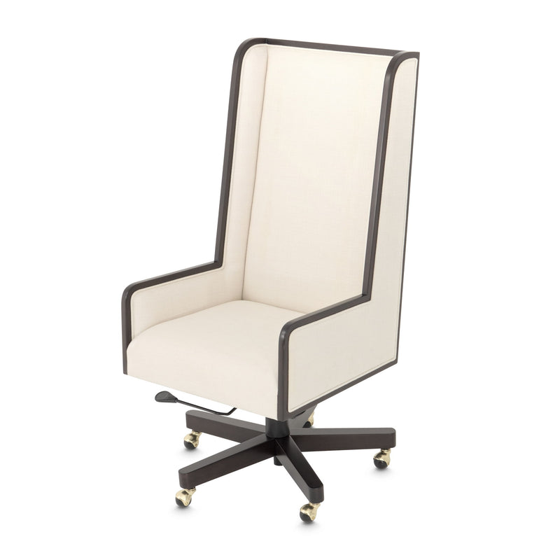 Belmont Place - Swivel Desk Chair - Espresso / Cream