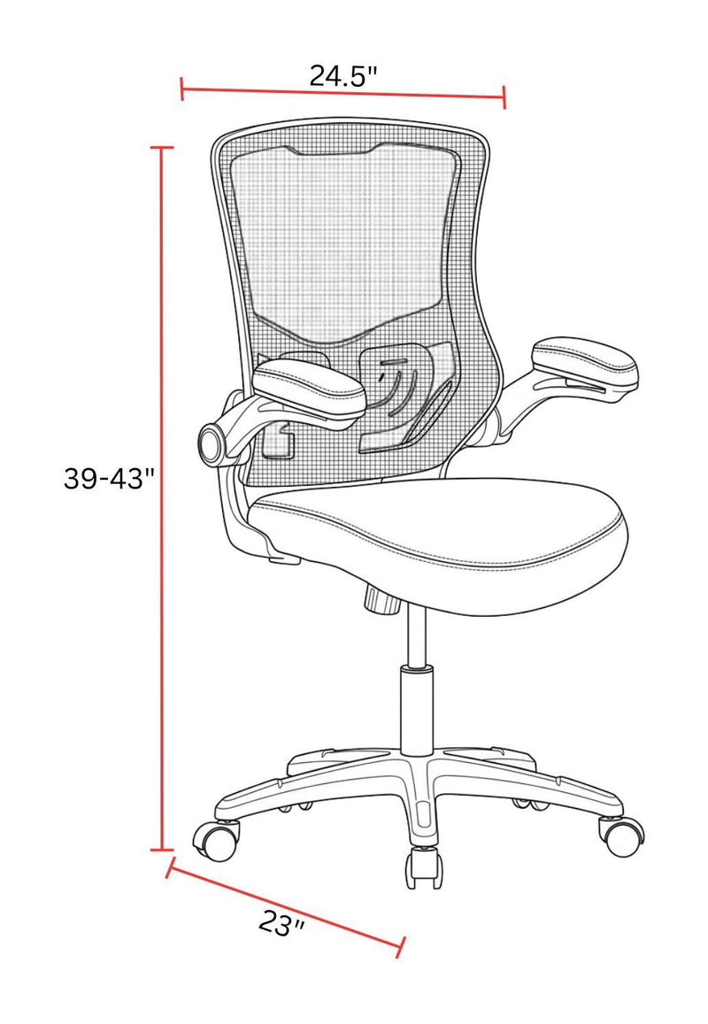 Dc - Mesh Desk Chair - Black